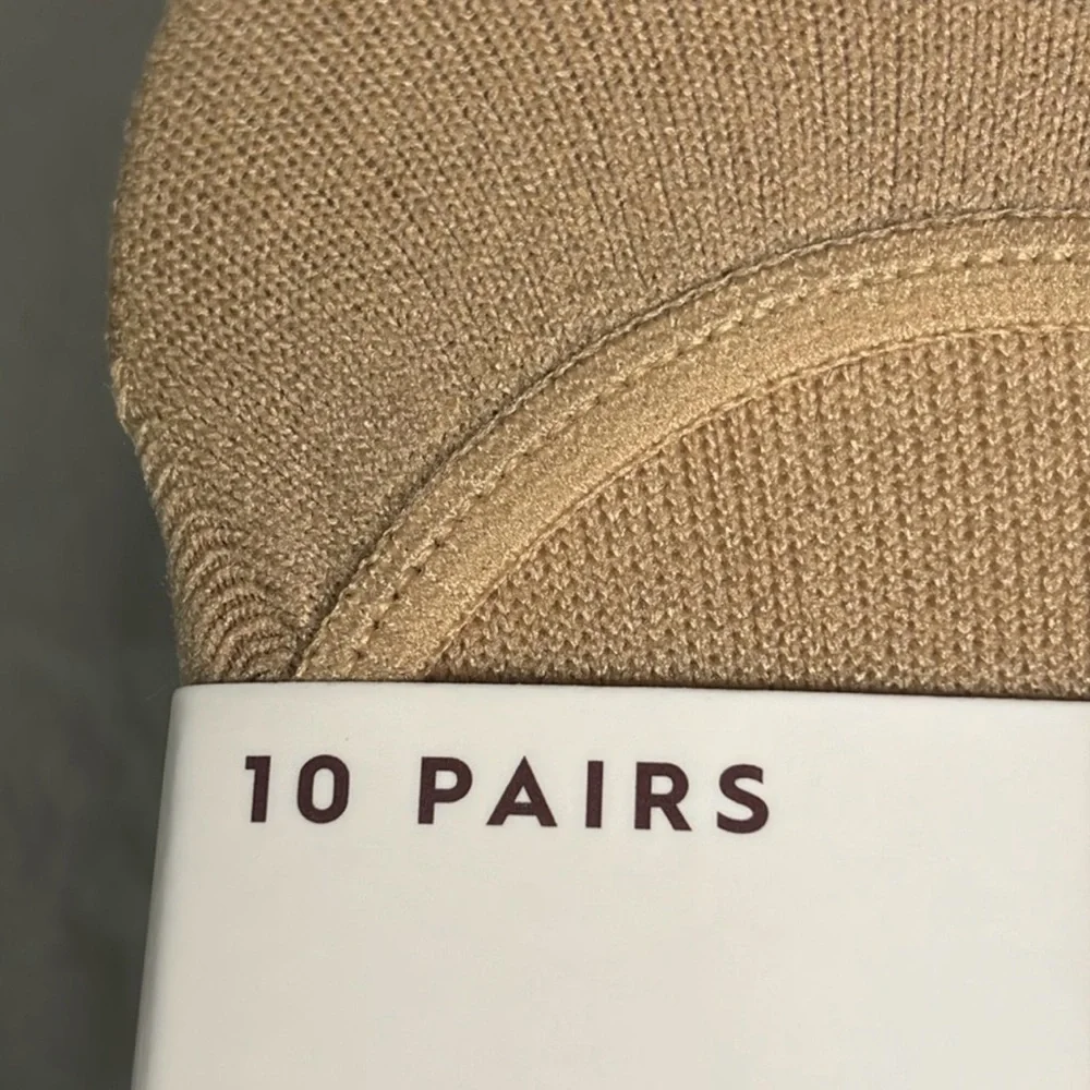 New Laura Ashley Socks Women’s 10 Pair Tan & Black Casual Microfiber Liner Socks - Picture 9 of 14